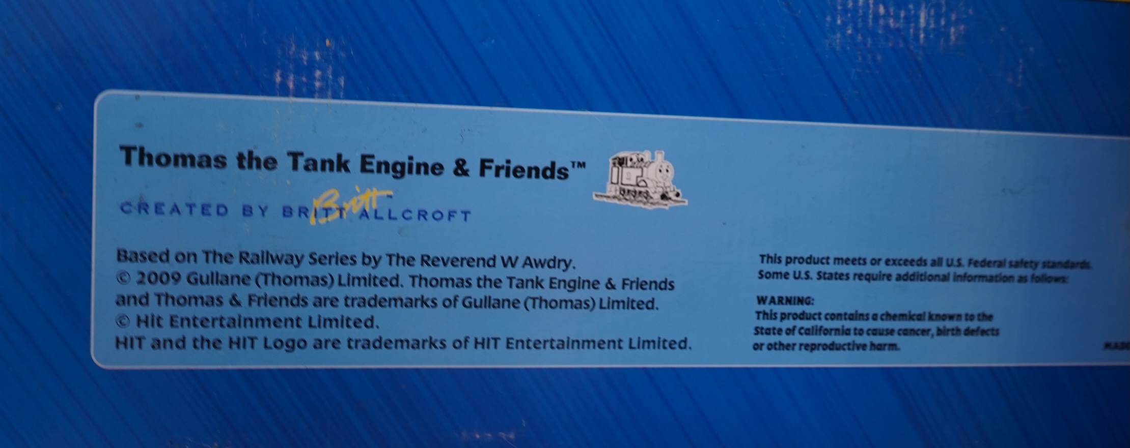 A boxed Bachmann G scale (45mm gauge) Thomas the Tank Engine train set (90068), comprising Thomas with the coaches Annie and Clarabel, track sections and controller. Condition - good, minor damage to the box.